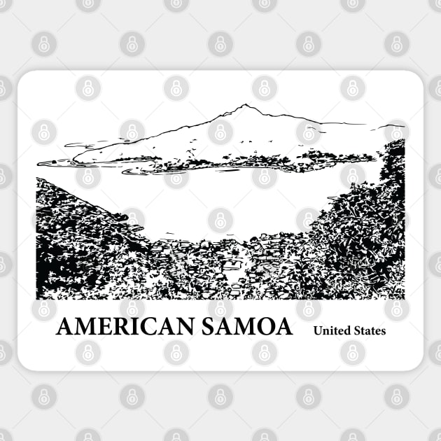 American Samoa Sticker by Lakeric